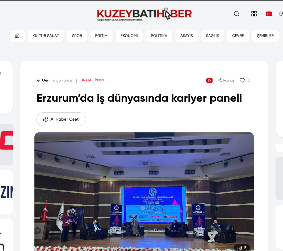 Erzurum’da iş dünyasında kariyer paneli